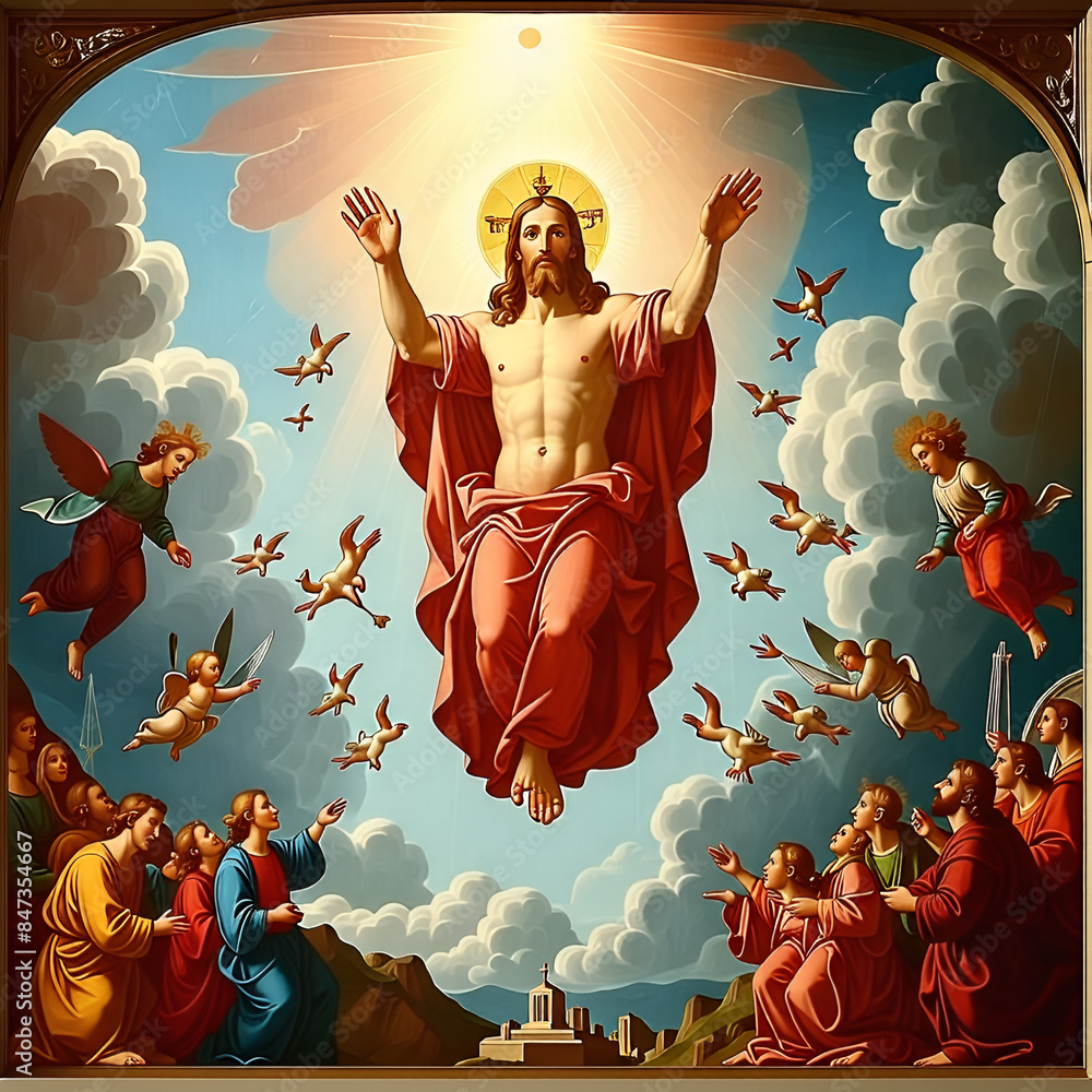 Wall mural jesus on the cross