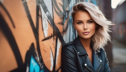 Naklejka premium woman, business, beauty, fashion, businesswoman, model, hair, black, brunette, person, smile, one, people, smiling, studio, lady, suit, face, elegant, gray, dress, standing, happiness, professional, j