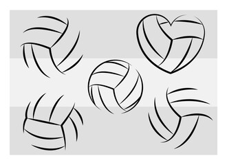 Volleyball Line Art Svg, Sports Svg, Volleyball Game, 
Volleyball Outline, Volleyball Line Drawing, Volleyball Game, Volleyball vector, Volleyball Silhouette, 