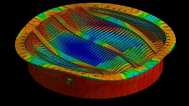 Mechanic simulation engineering - Louver Displacement and stress finite element analysis