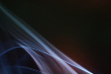 Close up of smoke abstract on black background