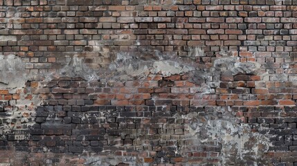 Texture of a weathered urban wall Brick surface suitable for wallpaper or background
