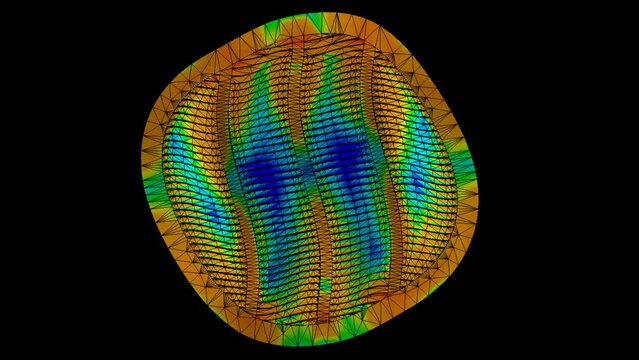 Mechanic simulation engineering - Louver Displacement and stress finite element analysis