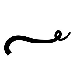 Text Tail Typography Vector 