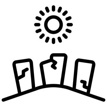 recommend clip art: megalith icon illustration design with outline