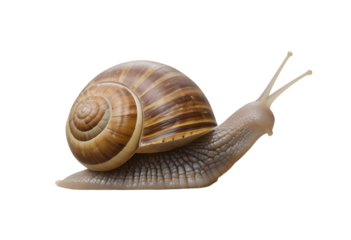 snail isolated on white background