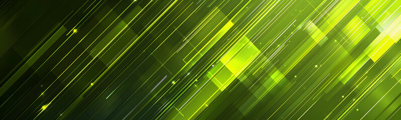 Obraz premium Abstract green vector background with stripes.