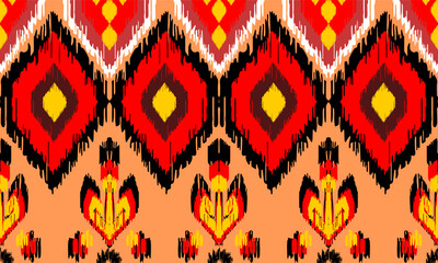 Traditional oriental ethnic pattern embroidery. Abstract vector Aztec style design for textures, fabric, clothing, wrapping, decoration, sarong.
