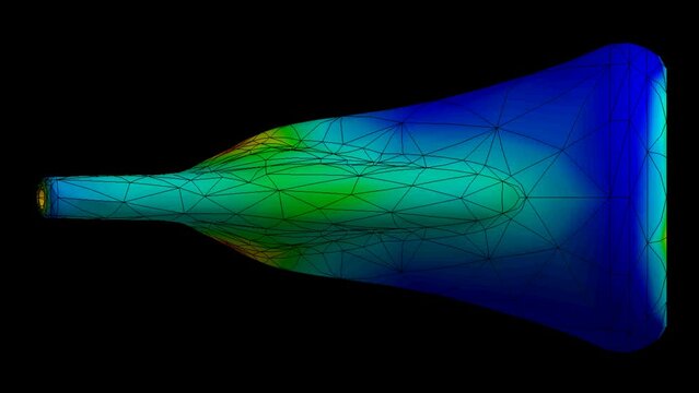 Mechanic simulation engineering - Nozzle Displacement and stress finite element analysis