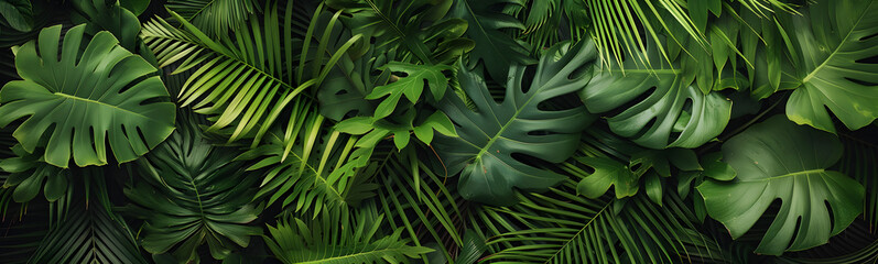 Obraz premium Green leaves for background. 