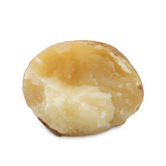Tasty young boiled potato isolated on white