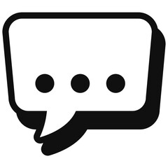 Speech Bubble Chat Icon Vector 