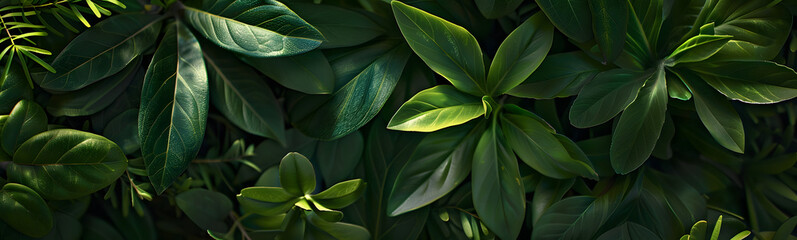 Obraz premium Green leaves for background. 