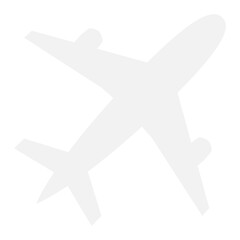 white plane icon 