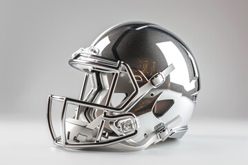 Fototapeta premium Chrome American Football Helmet