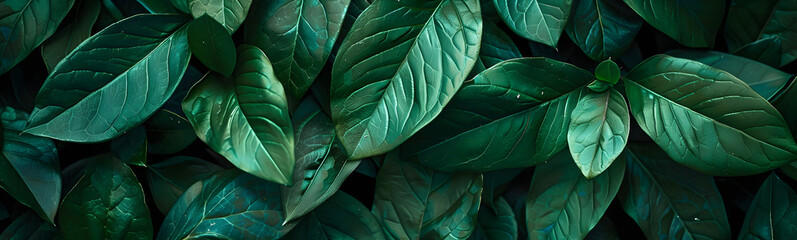 Green leaves for background. 