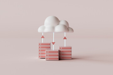 Cloud Computing Data Transfer Concept