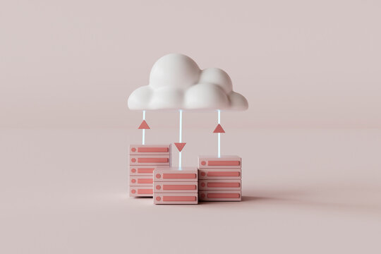 Cloud Computing Data Transfer Concept