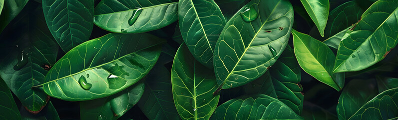 Fototapeta premium Green leaves for background. 