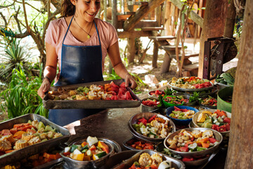 Animal Rescue Volunteer: Preparing Colorful Meals for Animals