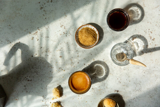 Espresso and amaretti