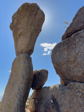 Boulder formation desert landscape in Scottsdale, Arizona 