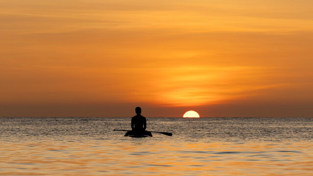 Syunset over Boracay with Silhouette