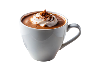 cup of hot chocolate with cream