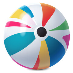 Obraz premium beach ball isolated on white
