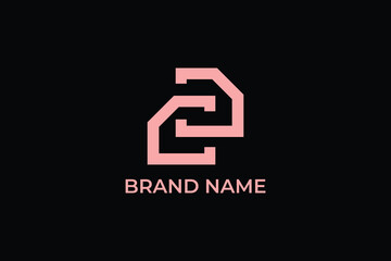 creative letter cd logo, letter cd or dc, cd logomark, abstract logomark, geometric cd logo template, company logo, business logo, sleek, modern, minimalist