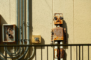 街角の古いロボット