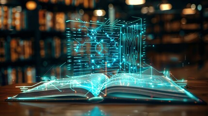 AI Generated Futuristic Digital Book for Modern Learning