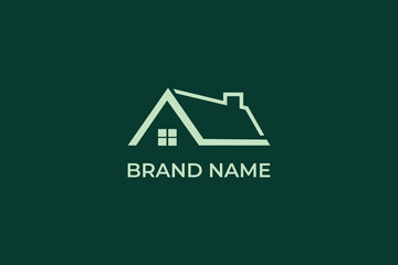 Obraz premium modern home real estate logo, letter A modern real estate logo, letter A and luxury home logo, construction logo, logomark
