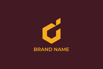 initial letter D abstract vector, letter D construction logo, letter D and hexagon logo, letter C and diamond icon logo, logomark