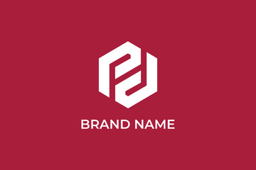 Obraz premium letter PD modern business logo, letter PD and home icon abstract real estate logo, letter JJ construction company logo, logomark, minimal