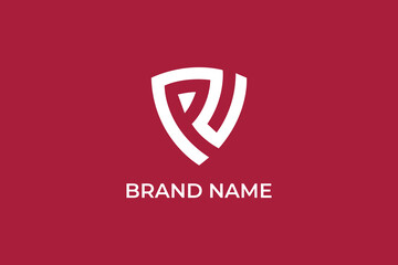 R letter abstract logo design, letter PR geometric logo, letter PR construction logo, logomark