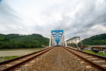 Railway bridge over the river