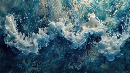 The sea s rhythmic dance