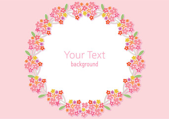 a cute flower frame.