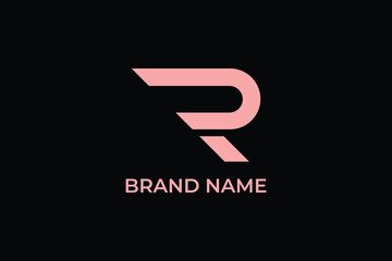 initial letter R geometric logo, letter P iconic business logo, letter P construction logo, corporate logo