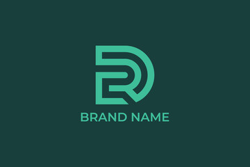 initial letter D abstract vector logo, letter CD corporate company logo, letter CJ company logo, logomark