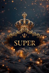 Superior branding, sleek and stylish logo text word Super, design, modern typography and bold graphic elements for impactful marketing and brand identity