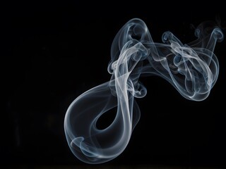 Incense smoke is floating