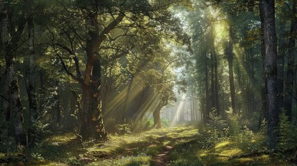 Obraz premium The Splendor of the Natural World Scenes of the Woods