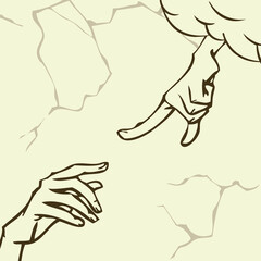 Play god vector illustration