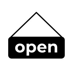 Open icon. Simple and high quality. Flat design on transparent background. 