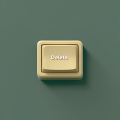 Delete button from computer keyboard. Remove, erase, forget, concept