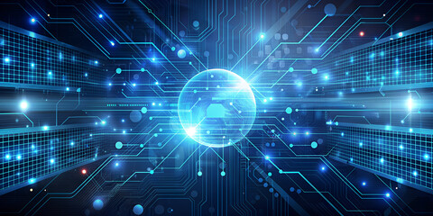 Fototapeta premium technology background concept