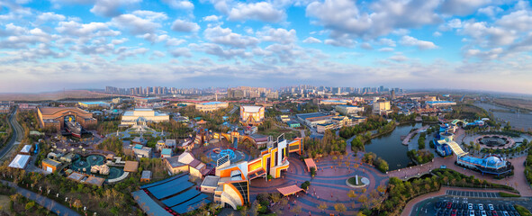 Aerial Photography of Scenery in Fangte Tourist Area, Ningbo City, Zhejiang Province, China
