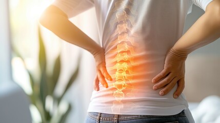 Understanding Lower Back Pain, Illustration of Lumbar Region Discomfort